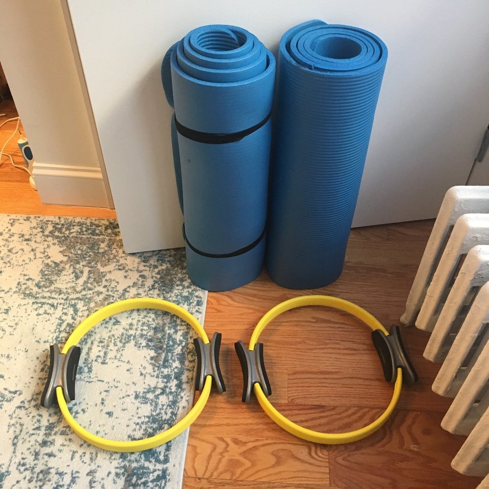 Home gym, household items, books, cosmetics, iPad